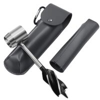 Hochwertiger Handbohrer für Outdoor-Aktivitäten, Bushcraft und Camping. Chrom-Vanadium-Stahl mit Handgriff aus rostfreiem Stahl. Robust und widerstandsfähig. Ideal für Bohren von Hämmern, Leitern, Ahornsirupzapfen und mehr.