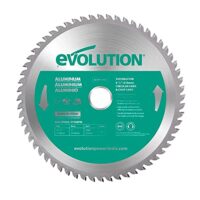 Hochwertiges TCT-Sägeblatt von Evolution Power Tools, ideal für Aluminium-Schneiden bei 210-mm-Kreissägen und Kappsägen