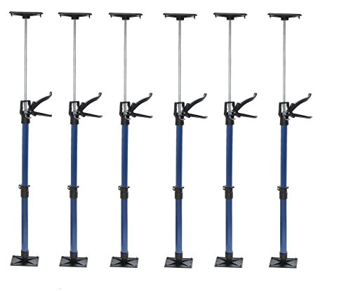 Zargenspanner für Türfutterstrebefenster, 6 Stk. Türschubplatten, 50-115 cm Länge, stabile Stahlteile, rutschfest, bis 30kg belastbar