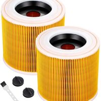 Zawaer Patronenfilter Kompatibel, 2 Filter für Kärcher Staubsauger. Hochwertiger Filter mit HEPA-Papier und schmelzgeblasenen Tuch. Ersatz für Originalfilter 6.414-552.0 und 6.414-772.0.