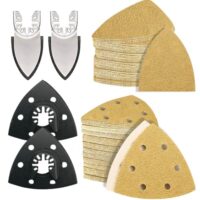 Schleifpapier-Kit für Delta-Schleifer, 104 Stücke, verschiedene Körnungen, perfekt für Heimwerker und Profis