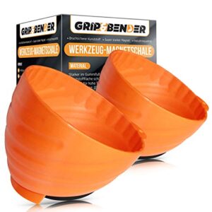 Zwei Magnetische Werkzeugschalen aus ABS-Kunststoff für die Werkstatt, Magnetische Schüssel für metallische Kleinteile wie Schrauben
