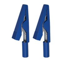Stabile 2mm Bananen Sockel Alligatoren Clip für Labor Elektrikreparatur Anwendungssignalübertragung, 2 Stück