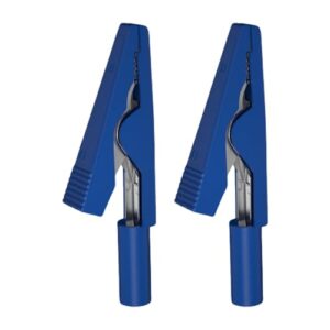 Stabile 2mm Bananen Sockel Alligatoren Clip für Labor Elektrikreparatur Anwendungssignalübertragung, 2 Stück