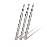 3-teiliges SDS Plus Bohrer Set mit Hartmetall Schneiden für professionelles Bohren in Stein, Beton, Naturstein und Ziegelmauern