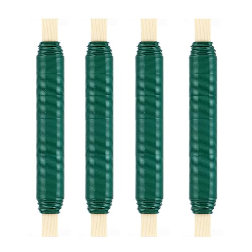 Vielseitiger Basteldraht in Grün, ideal für Pflanzenbefestigung und Bastelarbeiten