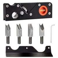 Kantenhobel Holz, Handhobel für Tischler und Schreiner, Trimmer für Holzbearbeiter, 7-teiliges Set mit Rückwand und Fasenhobel 45 Grad