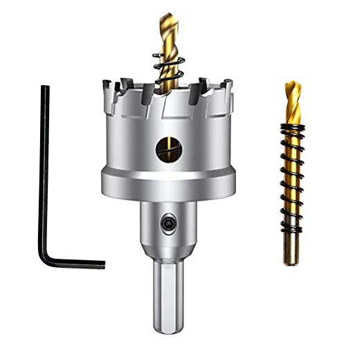 ASNOMY 42mm Lochsäge Hartmetall-Bohrer, Metall Lochsäge Bohrer, TCT-Bohrer-Lochsägen ideal für Löchern in Edelstahl, Eisen, Holz, Kunststoff
