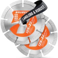 Diamant-Trennscheibe 125mm, perfekt für Stein und Beton, Leistungsstark, kompatibel mit Winkelschleifer von Bosch, Metabo, Diamanttrennscheibe 125