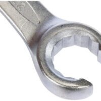 Hochwertiger offener Doppel-Ringschlüssel mit einer Schlüsselweite von SW 17 x 22 mm aus Chrom-Vanadium-Stahl