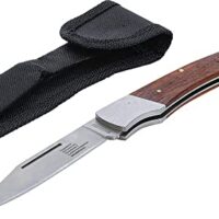 Taschenmesser von BGS Do it yourself mit Holzgriff und 240 mm Länge