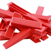 Keile-Set für das einfache und sichere Verlegen von Fliesen, wiederverwendbare Kunststoffkeile, Nivelliersystem für optimalen Fugenabstand, perfekt für Wand- oder Bodenfliese