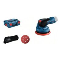 Bosch Professional 12V System Akku Exzenterschleifer GEX 12V-125 mit Schleifteller, Schleifpapier und Staubbeutel