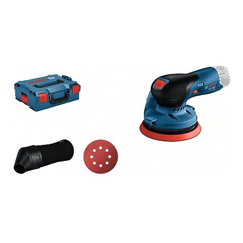 Bosch Professional 12V System Akku Exzenterschleifer GEX 12V-125 mit Schleifteller, Schleifpapier und Staubbeutel