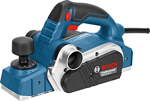 Bosch Professional Hobel GHO 26-82 D mit Leistung 710 Watt inkl. Parallelanschlag Sechskantstiftschlüssel SW 2,5 Stoffstaubbeutel Handwerkoffer