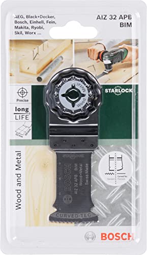 Bosch Starlock BIM Tauchsägeblatt AIZ 32 APB für Holz, Metall und Kunststoffe, geeignet für Multifunktionswerkzeuge