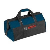 Bosch Professional Werkzeugtasche, mittelgroß, robustes 600D-Polyester, strapazierfähige Reißverschlüsse, praktisches Design 480x280x300 mm, große 180-Grad-Öffnung