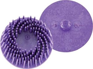 Bristle Disc ROLOC 50,8mm K 36 violett 3M - hochwertiges Werkzeug für Reinigung von Oberflächen mit spezieller Bürstenspitze und lila Farbe