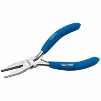DRAPER-Tools 60741 125 mm Carbon Stahl flache Zange mit blauen Griffen und silbernen Details