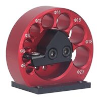 Professioneller Dübelstangenmacher für Holzbearbeitung, Elektrische Bohrmaschine mit Hartmetall-Wendeschneidplatten und 8 Löcher mit verschiedenen Durchmessern von 8 mm bis 20 mm.