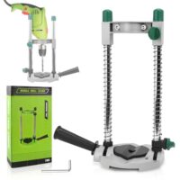 Einstellbarer Winkel Bohrständer, 0~45° Bohrhilfe Winkel, Ständerbohrmaschine Alzmetall mit Zusatzhandgriff, Mobiler Bohrrahmen für Gerade und Schräge Bohrungen