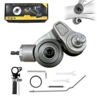 Elektrischer Bohrplattenschneider, Metallknabber Bohraufsatz mit Adapter für Mehrzweck-Elektrische-Bohrmaschinen zum Schneiden von Eisen, Weißblech, Stahl, Kupfer und Aluminium