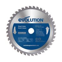 Evolution Metallsägeblatt M185TCT-40CS, 185 mm Hartmetall für Kreissägen und Kapp-Sägen zum Schneiden von Baustahl