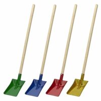 Kinderschaufel 60cm Robust Metallschaufel mit Holzstiel für Sandkasten, Garten & Strand, ideal für kleine Gärtner und kindgerechte Gartengeräte.