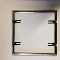 Hochwertiger Edelstahl V2A Fliesenrahmen mit Maß 300 x 300 mm für Bodenbelagsanforderungen