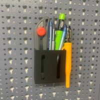 Zollstockhalterung für Küpper Lochwand und Eurolochwand mit 37,5 mm und 45 mm Lochabständen, Schwarz