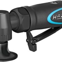 HAZET Mini Tellerschleifer 9033M-11 für Oberflächenbearbeitung, Präzise Arbeitsplätze selbst in schwer zugänglichen Bereichen, Multilager-Getriebe, Abgewinkelte Schleifteller