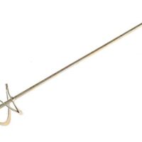 Haromac Wendelrührer 95 mm, verzinkt, mit Ring, für Heimwerker und Profis, hochwertiges Werkzeug für Holz, Metall und andere Materialien