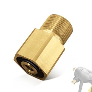 Hochdruckreiniger-Adapter aus Messing für Kärcher Easy!Lock TR22 auf M22 x 1,5 AG - Hochdruckzubehör für Reinigung und Gartenpflege