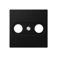 Jung TV-Buchse, schwarz matt, hochwertig für Heimwerkerbedarf geeignet