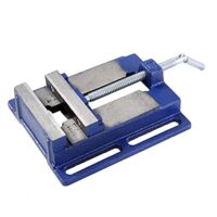 Hochwertiger Schraubstock für Bohrmaschine, schwere Gusskonstruktion und Stahlschraube, ideal für Werkstattarbeit, präzise und genaue Arbeit