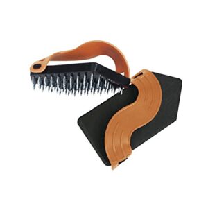 Professionelle Oberflächenbearbeitung mit dem KAUFMANN Edelputzkratzer spitze Form 90 x 180 mm, hochwertiges PVC, optimale Fläche für große Flächen