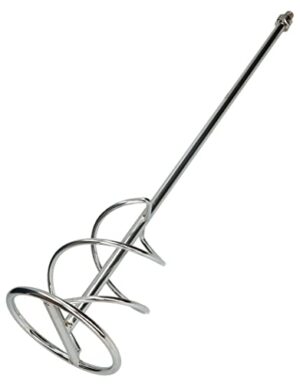 Hochwertiger Mörtelrührer mit spiralförmiger Spitze für Zement, Putz, Gips und Farben - ideal für die Industrie und private Nutzung