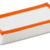 Kärcher 6.904-367 Flachfaltenfilter für Nass-/Trockensauger, hochwertiger Filter für optimale Staubfiltration und Funktionserhalt des Geräts