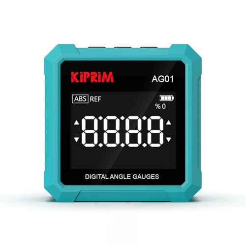 Digitaler Neigungsmesser mit LCD-Hintergrundbeleuchtung für absolute und relative Messung in Winkel-/Neigungseinheiten, ideal für Holzarbeiten, Bau & Heimwerker