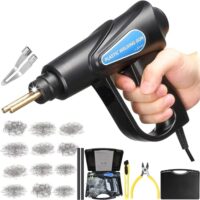 Kunststoff-Schweißgerät für Auto-Stoßstange-Reparatur, 160W, 800PCS Klammern, Schweißer Reparatur Set, Kunststoff-Schweißen, Flach-Außen-Ecken-Innen-Ecken-Wellenklammern