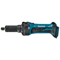 Makita DGD800Z Akku-Geradschleifer 18 V (ohne Akku, ohne Ladegerät) - Leistungsstarker Geradschleifer für Heimwerker-Aufgaben mit LED-Warnleuchte und langer Schleifspindel