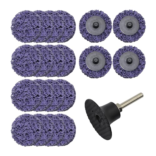 Merryland CSD Scheibe 50mm Farbe Rost für Stabschleifer, 20 Stück mit 6mm Schaft