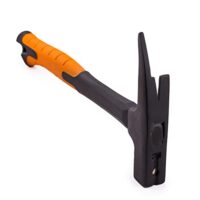 Unser Profi-Schlosserhammer, Mivos Latthammer 600 g mit Fiberglasstiel und Magnetischem Nagelhalter für universelle Arbeiten, hohe Präzision und Effizienz.