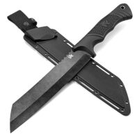 Machete aus D2 Stahl, großes Buschmesser für Bushcraft und Outdoor-Aktivitäten, auch geeignet für Gartenarbeit