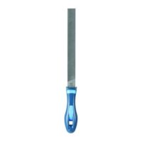 Feilraspel 200mm für grobe Zerspanung und Schruppen, rechteckige flachstumpfe Spezialfeile mit Ergonomie-Feilenheft