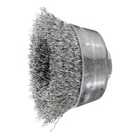 Hochwertige Topfbürste für mittelschwere Bürstarbeiten, geeignet für Entgraten, Reinigen und Entrosten auf großen Flächen.