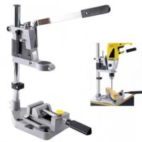 Präzisions-Bohrständer mit verstellbarer Höhe und Flachbackenzange, ideal für professionelles Bohren auf Standbohrmaschinen