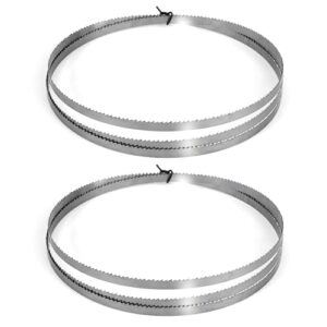 QIMEI-SHOP Bandsägeblatt 1400 x 6,35 x 0,35mm 10ZPZ Sägeband für 8" Holzbandsägeblatt Hartholz Brennholz Sperrholz Kunstoff, 2 Stück