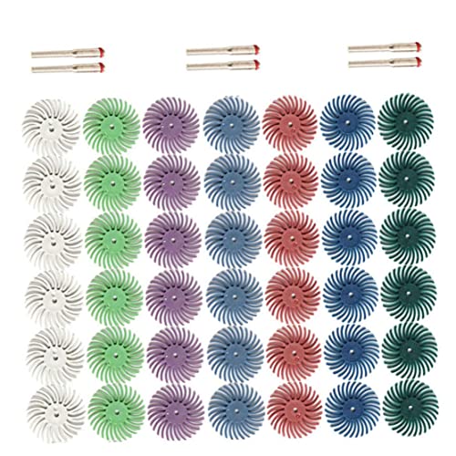 48 Stücke Radiale Borstenbürsten 3,0 mm Durchmesser gemischtes Grit Schleifbürstensammlung für Heimwerker und Profis