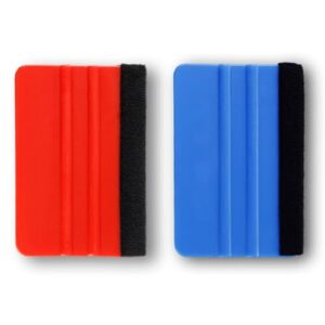2 Stück Rakel Set Karte Filzrakel Auto Folienrakel Set mit Filzkante Folierungs Werkzeug für Fliesenaufkleber, Autofolien, Schutzfolien, Möbelfolien, Wandtattoos